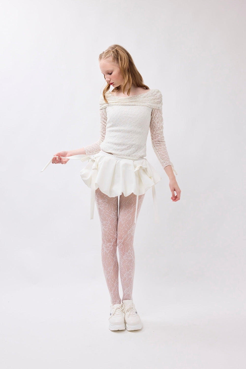 ribbon balloon mini skirt