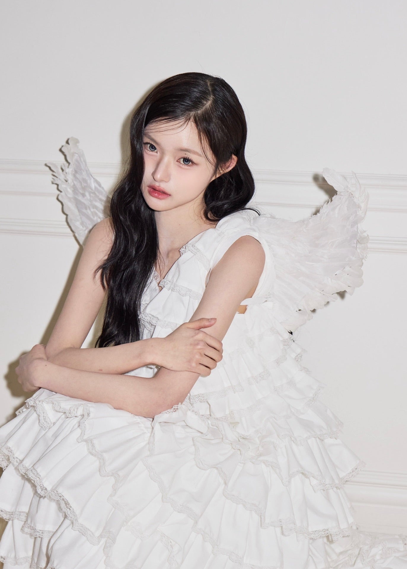 【5月中旬〜下旬】angel wing long dress(white)