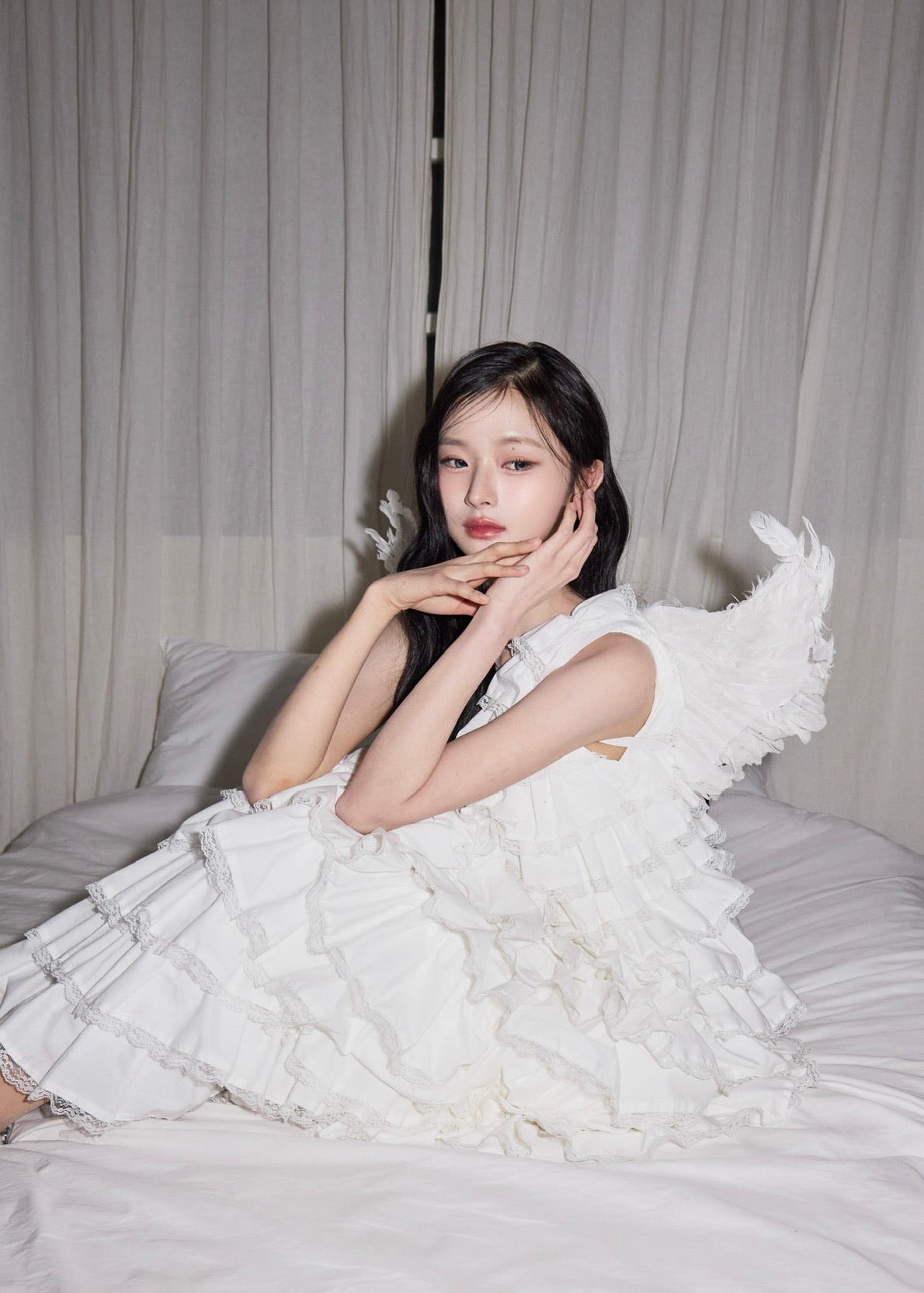 【5月中旬〜下旬】angel wing long dress(white)
