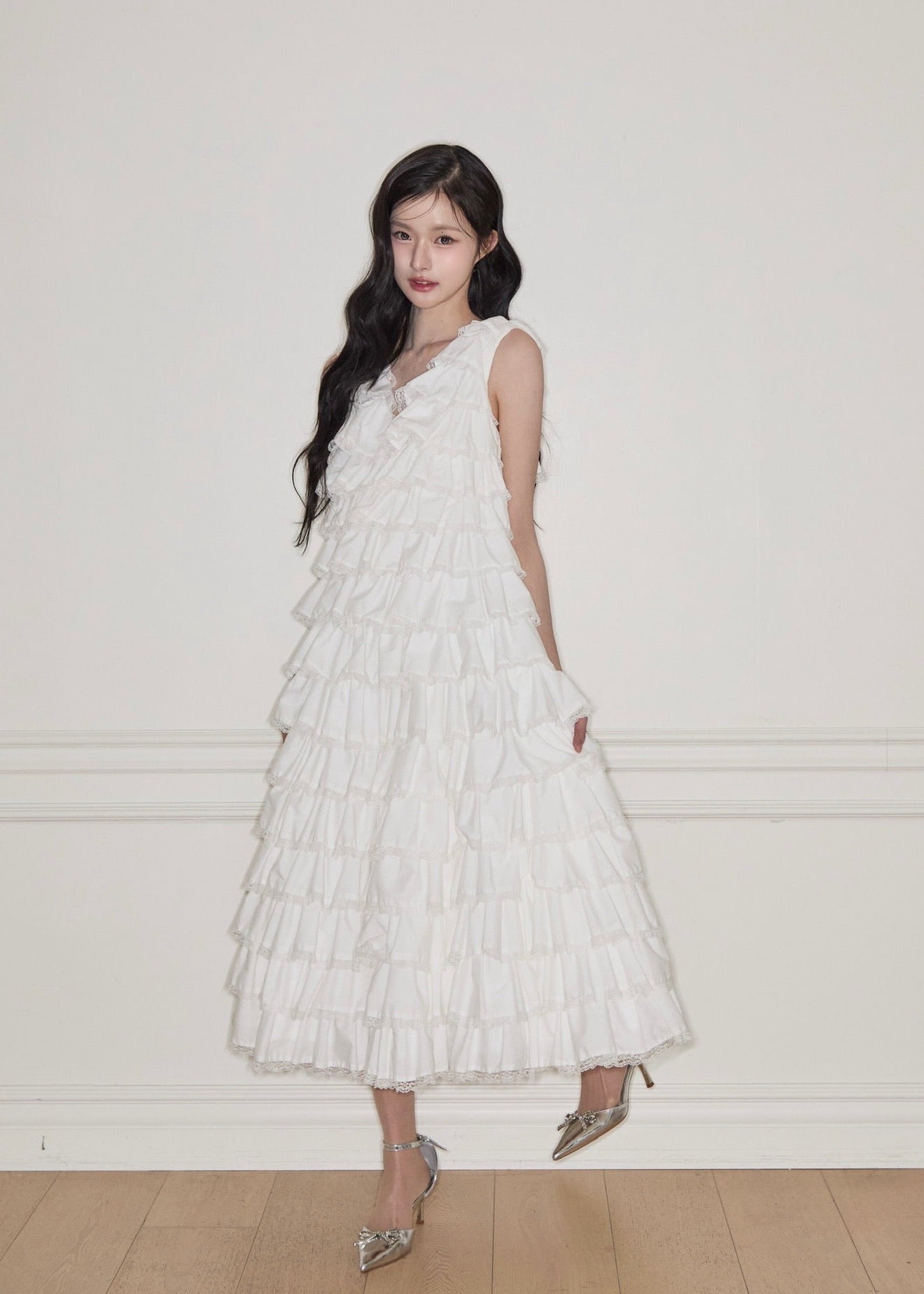 【5月中旬〜下旬】angel wing long dress(white)