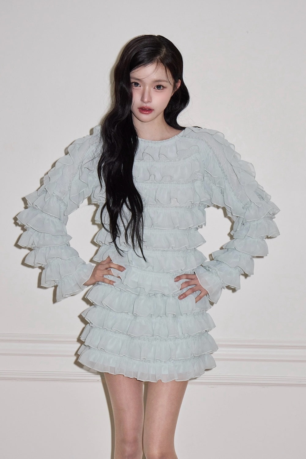 sweet pea chiffon frill skirt