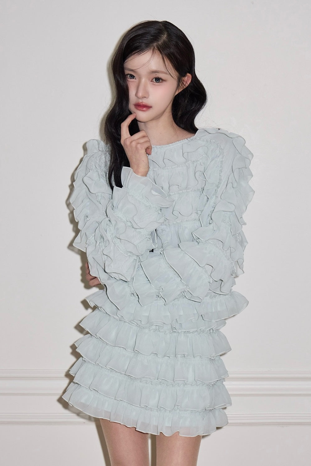 sweet pea chiffon frill tops