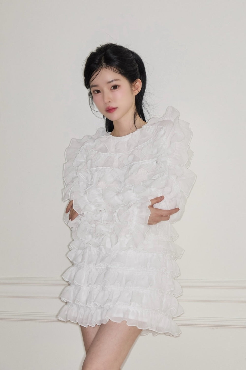 sweet pea chiffon frill skirt