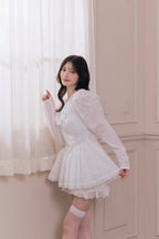pure veil peplum blouse