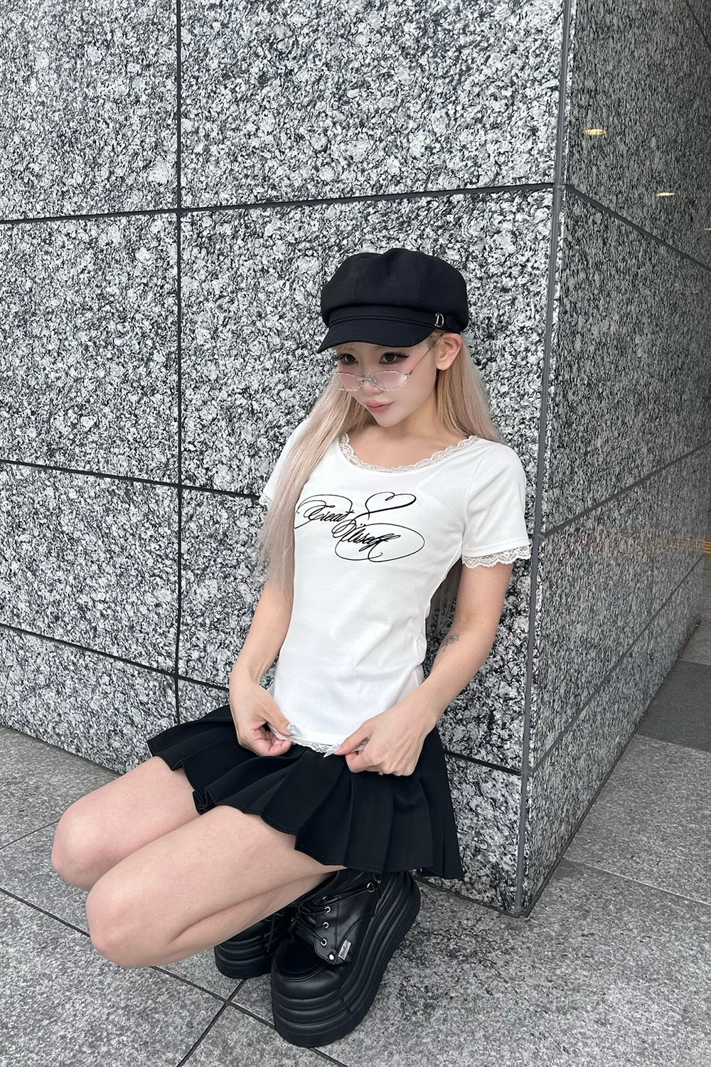 カ*能様 Treat Ürself tattoo logo T-shirts Treat Ürself tattoo logo T-shirts