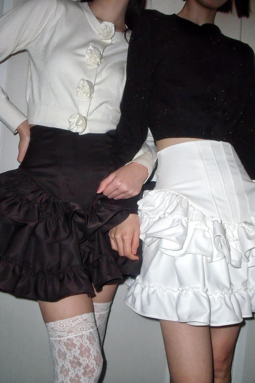 Frill Corset mini skirt