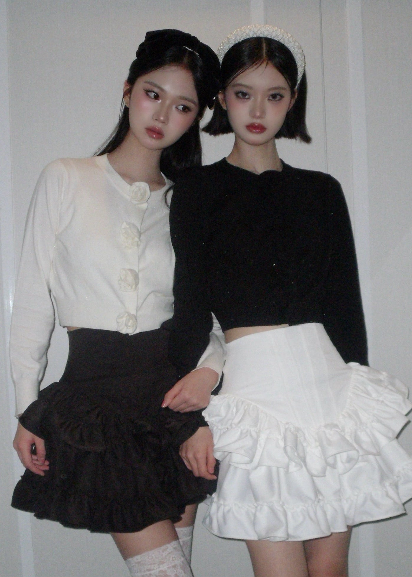 Frill Corset mini skirt