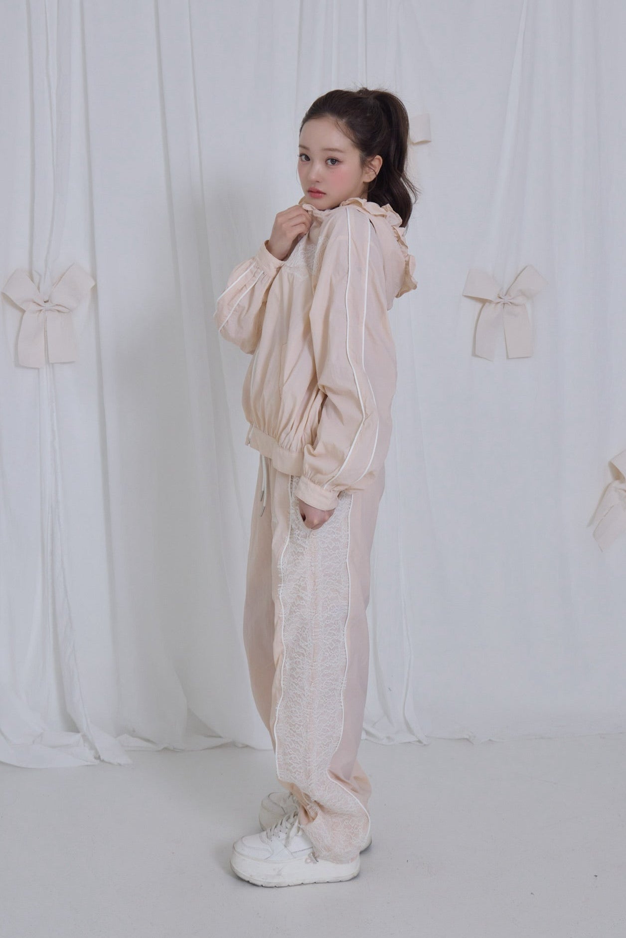airy lace pants