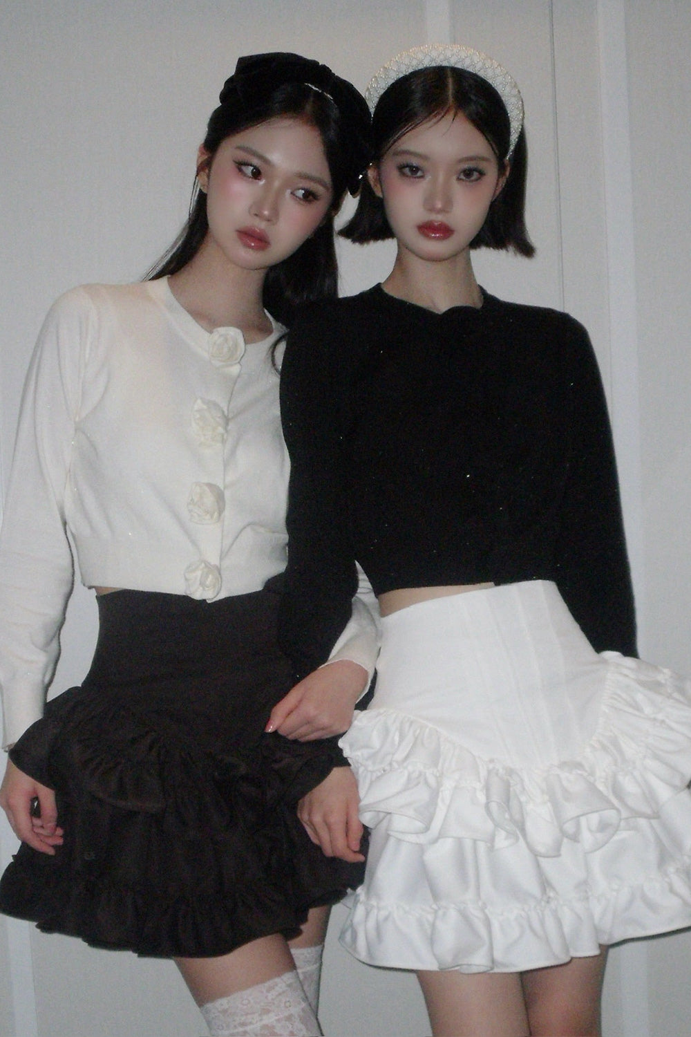 Frill Corset mini skirt