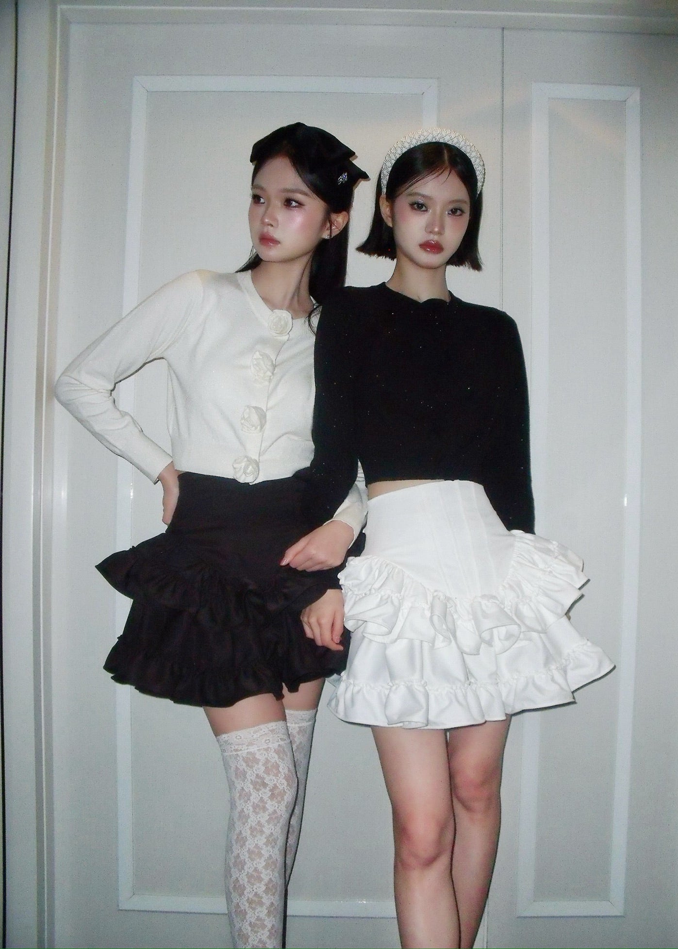 Frill Corset mini skirt