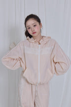 airy lace hoodie