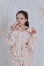 airy lace hoodie