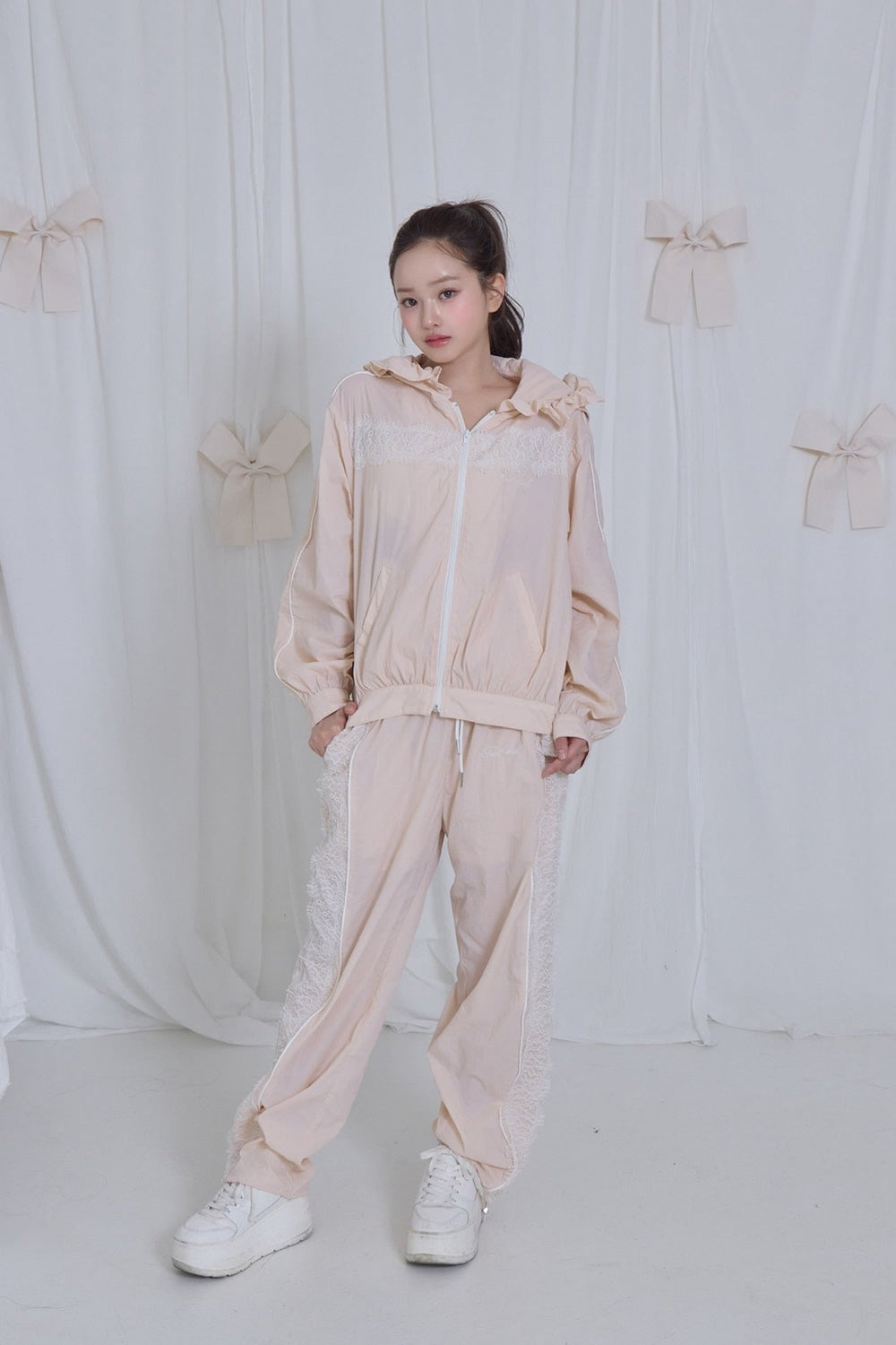 airy lace pants