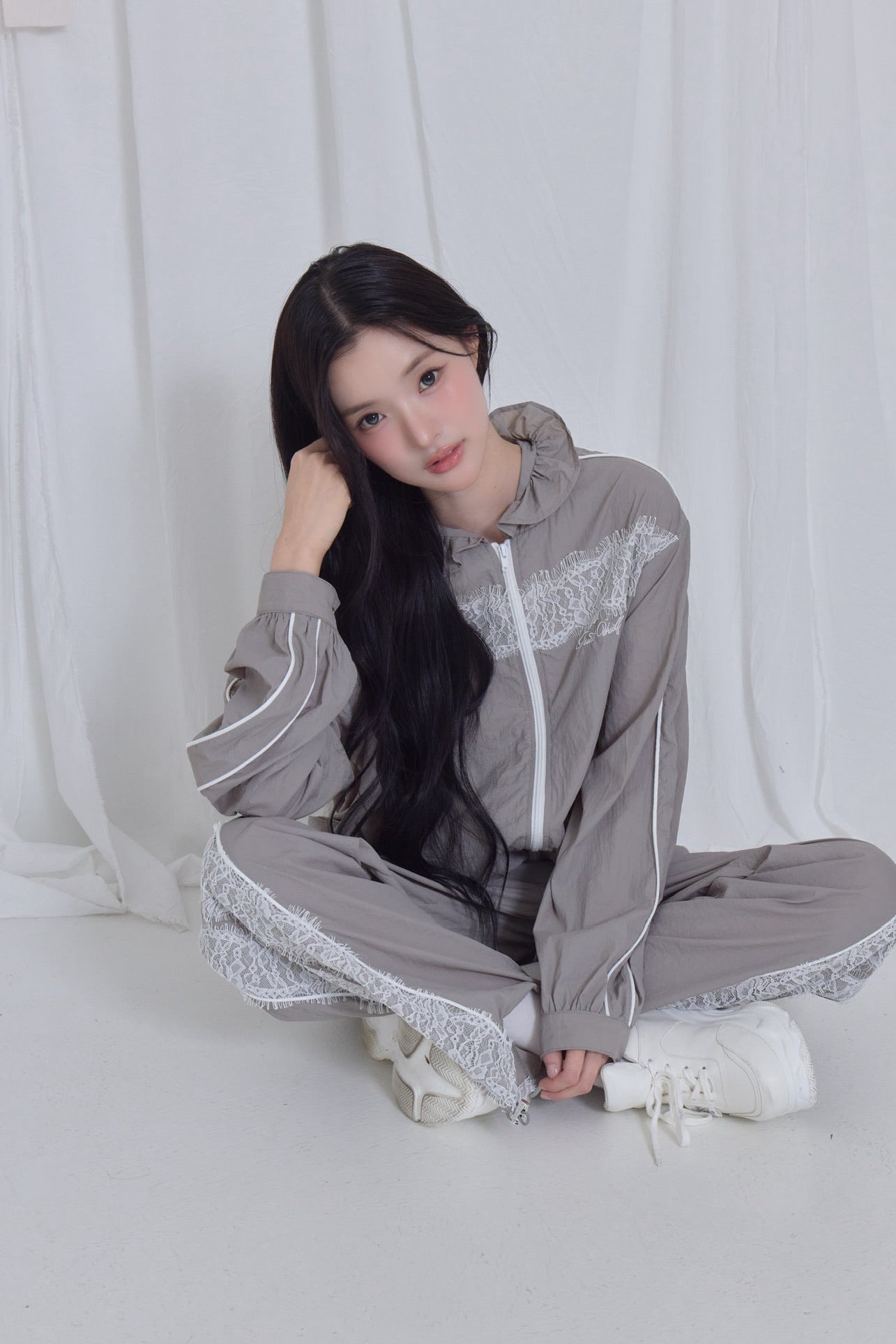 airy lace pants