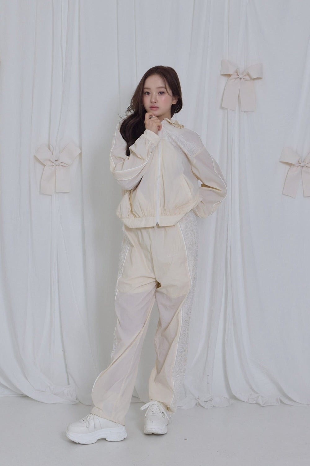 airy lace pants