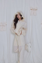 airy lace hoodie
