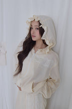 airy lace hoodie