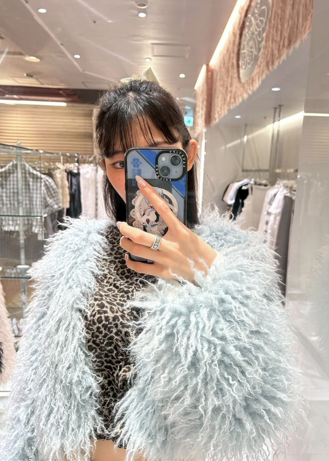 Fluffy fur jacket