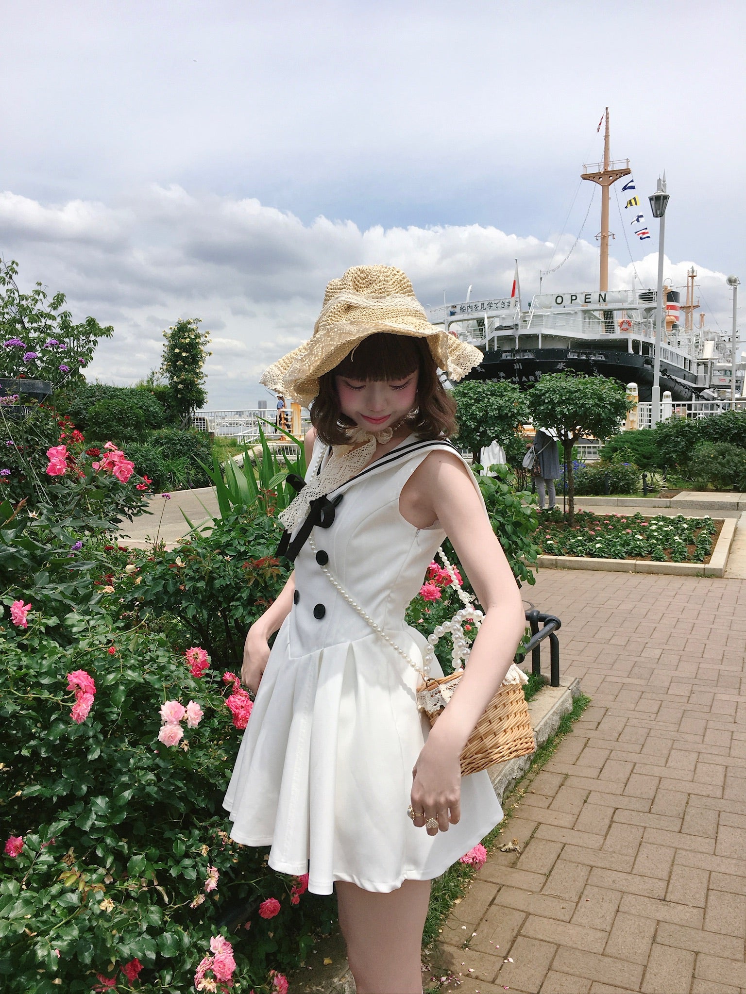 Marine sailor mini one-piece