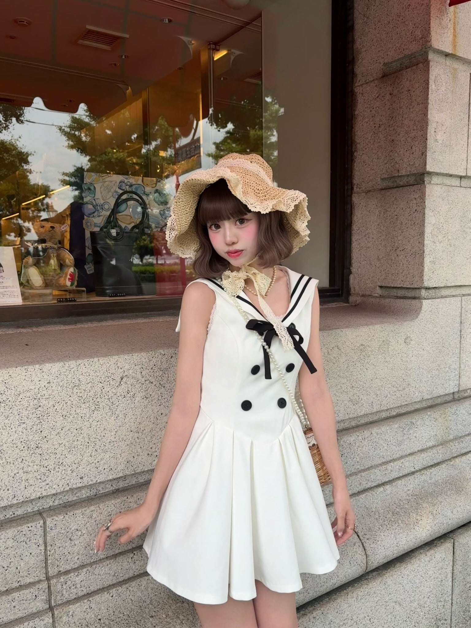 Marine sailor mini one-piece
