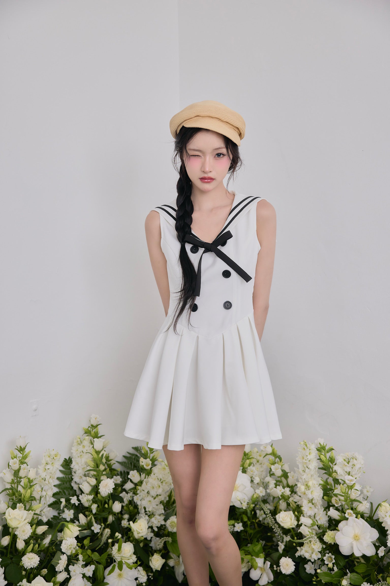 Marine sailor mini one-piece