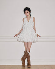 【4月下旬〜5月上旬】angel wing mini dress(white)