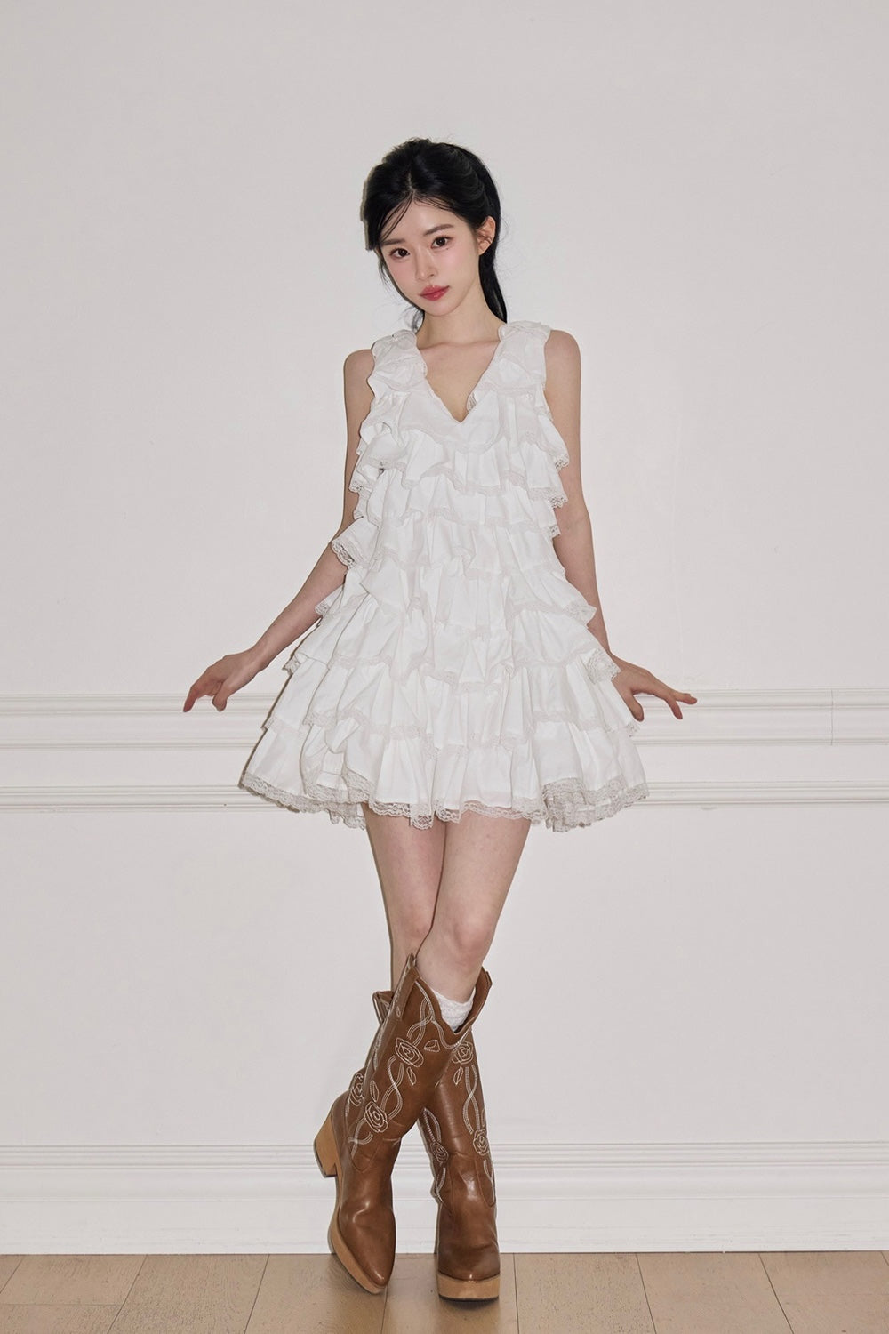 angel wing mini dress(white) – Treat Ürself