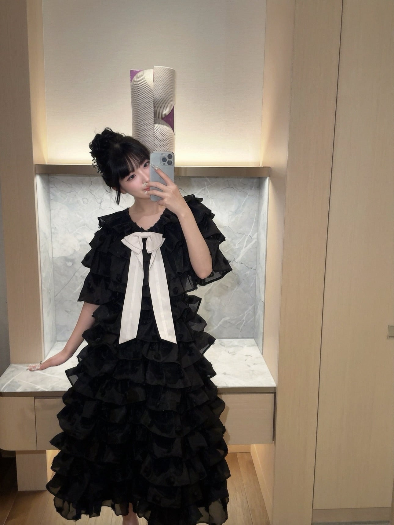 Lisa rose frill volume skirt