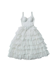 lace corset long dress