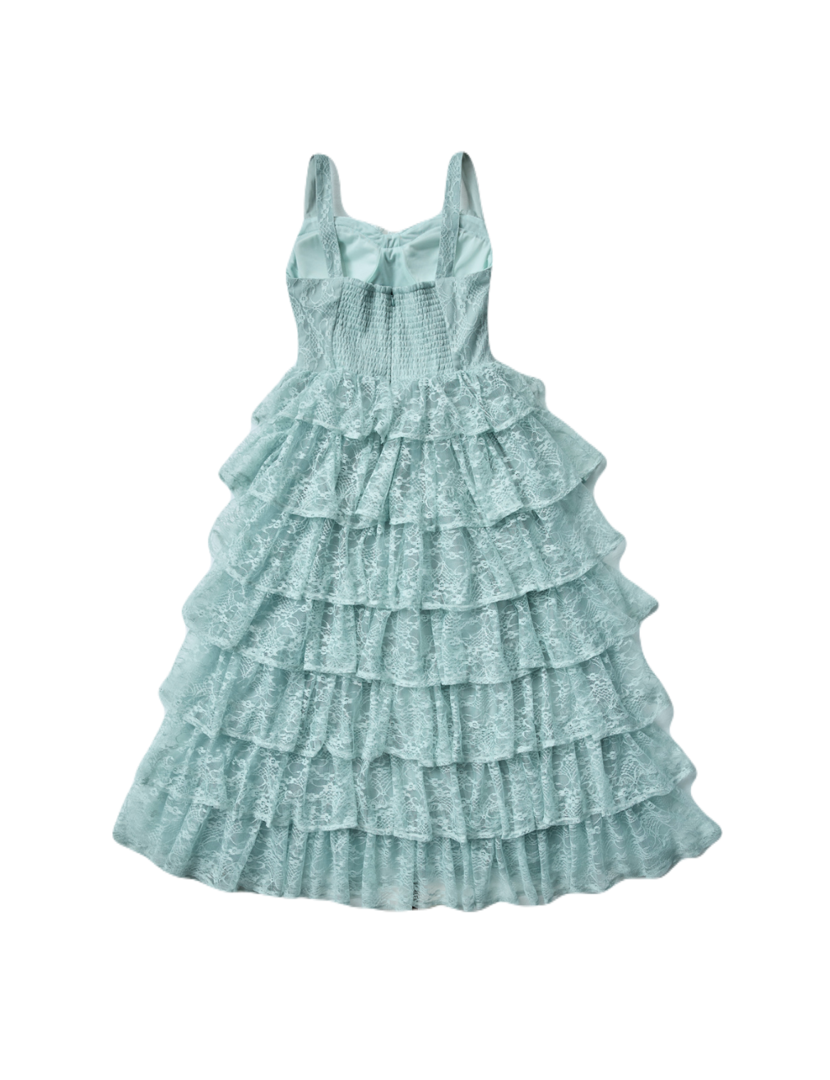 lace corset long dress