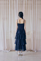 frill tiered cami long dress
