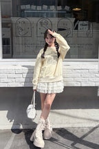 Russell lace mini skirt