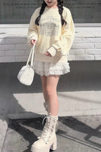Russell lace mini skirt
