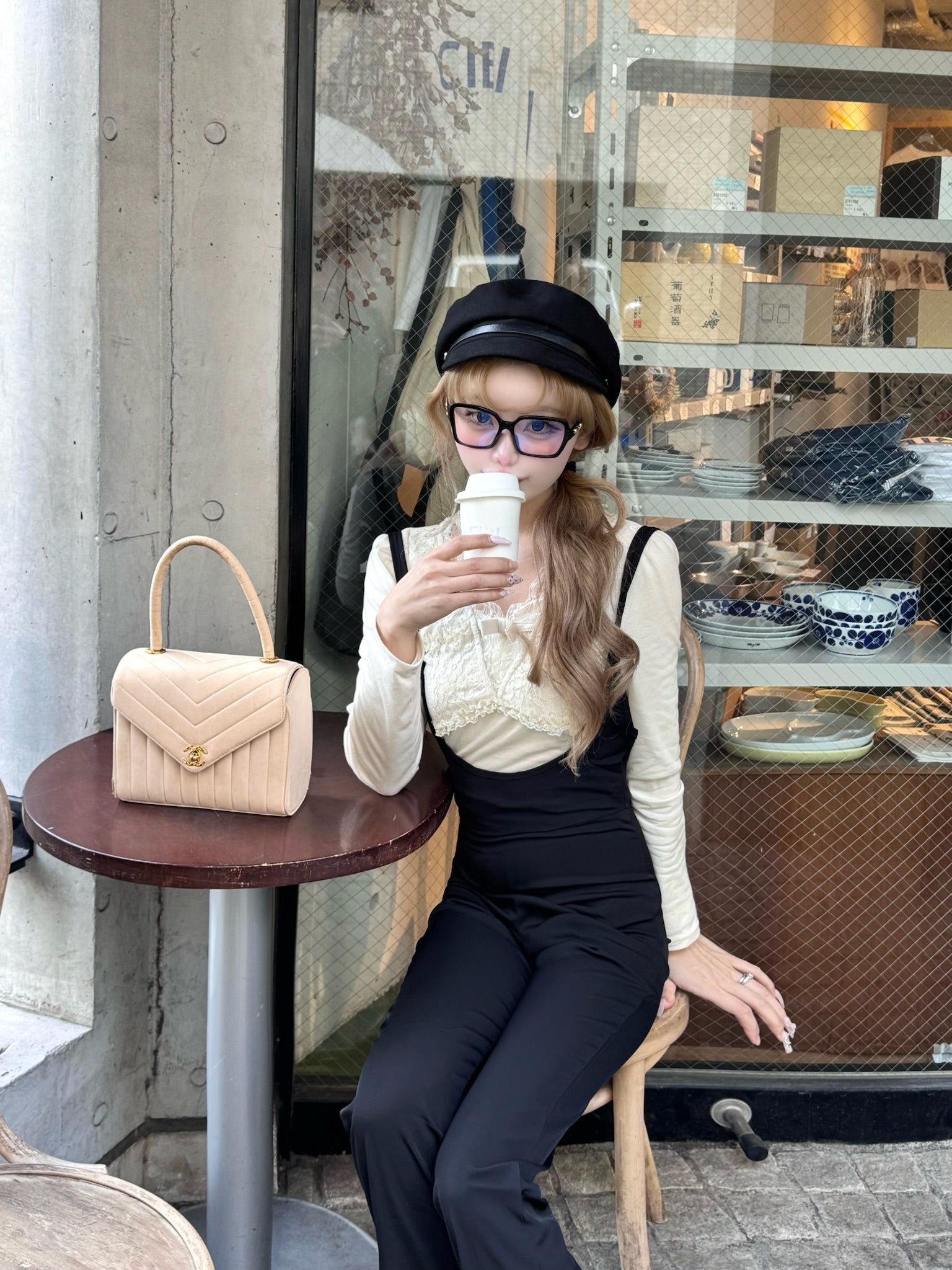 Romance Lace long sleeve tops