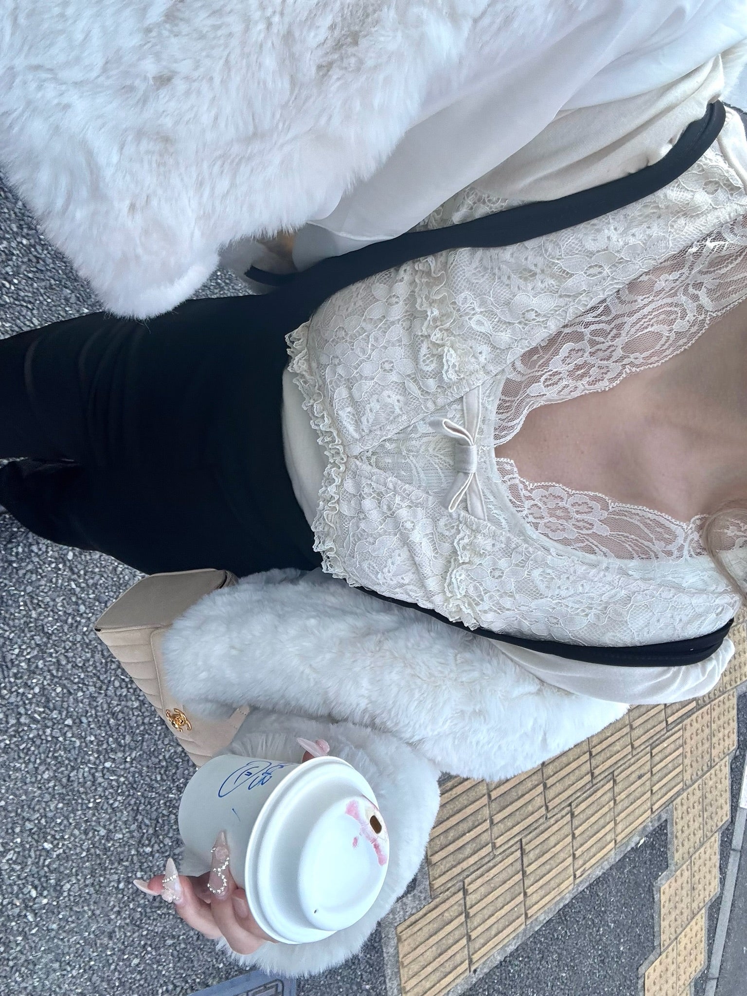 Romance Lace long sleeve tops