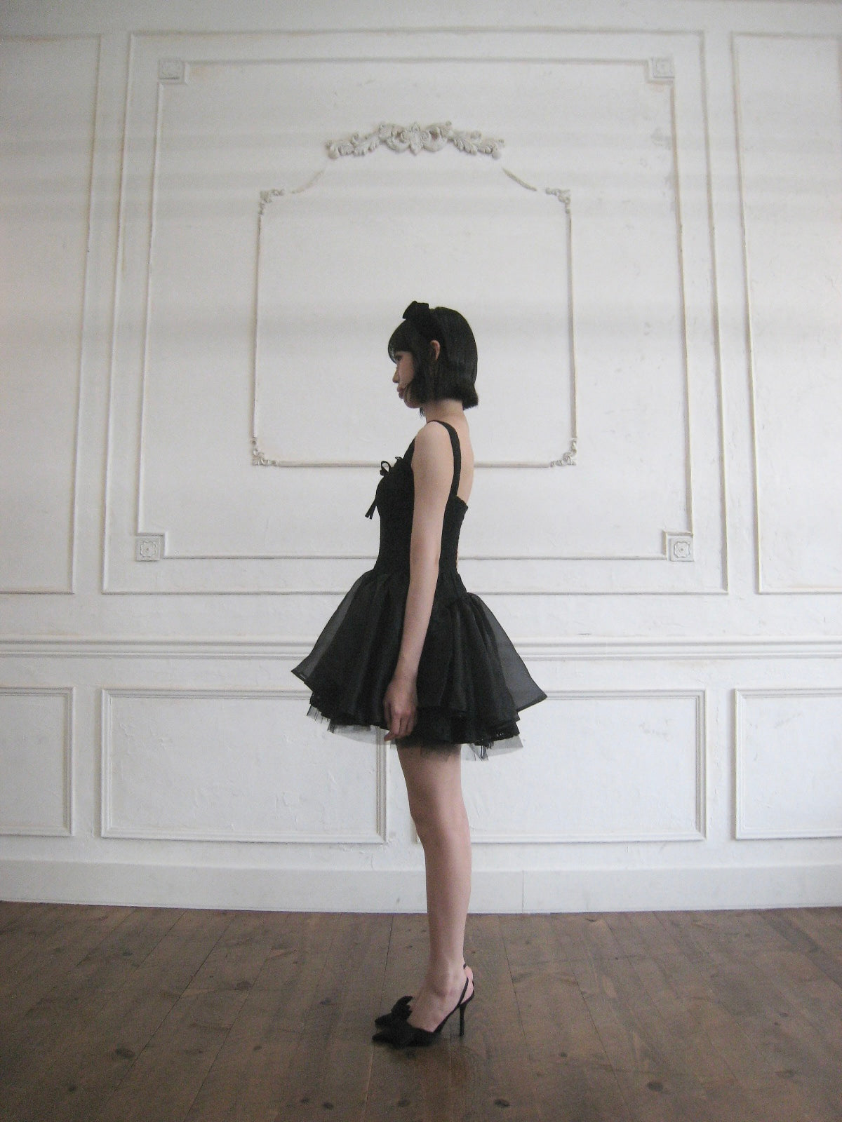 【予約】lace corset mini dress