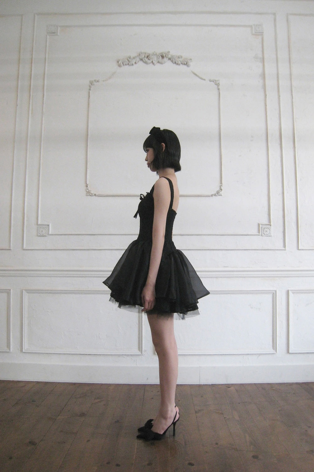 lace corset mini dress