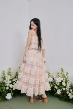 Ballerina lace tulle long skirt