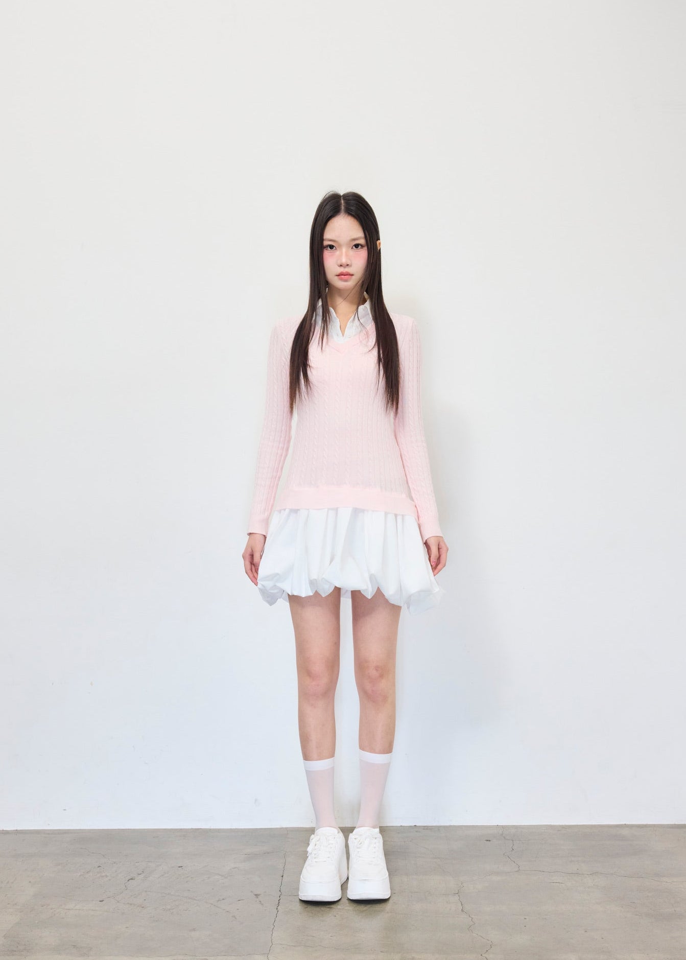 knit shirts docking ballon one-piece