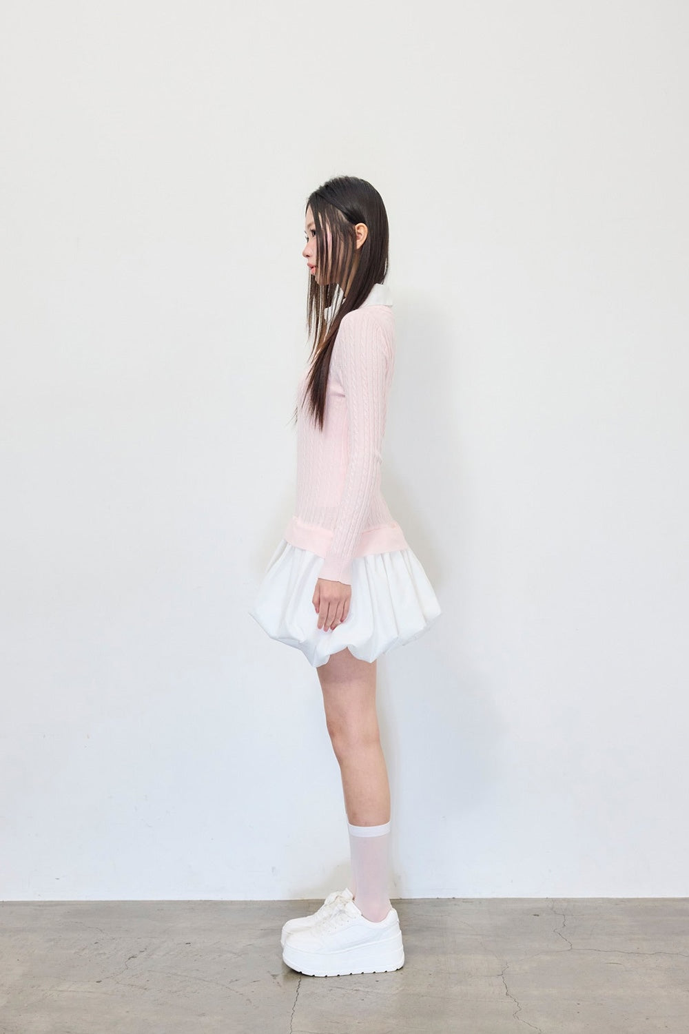 knit shirts docking ballon one-piece