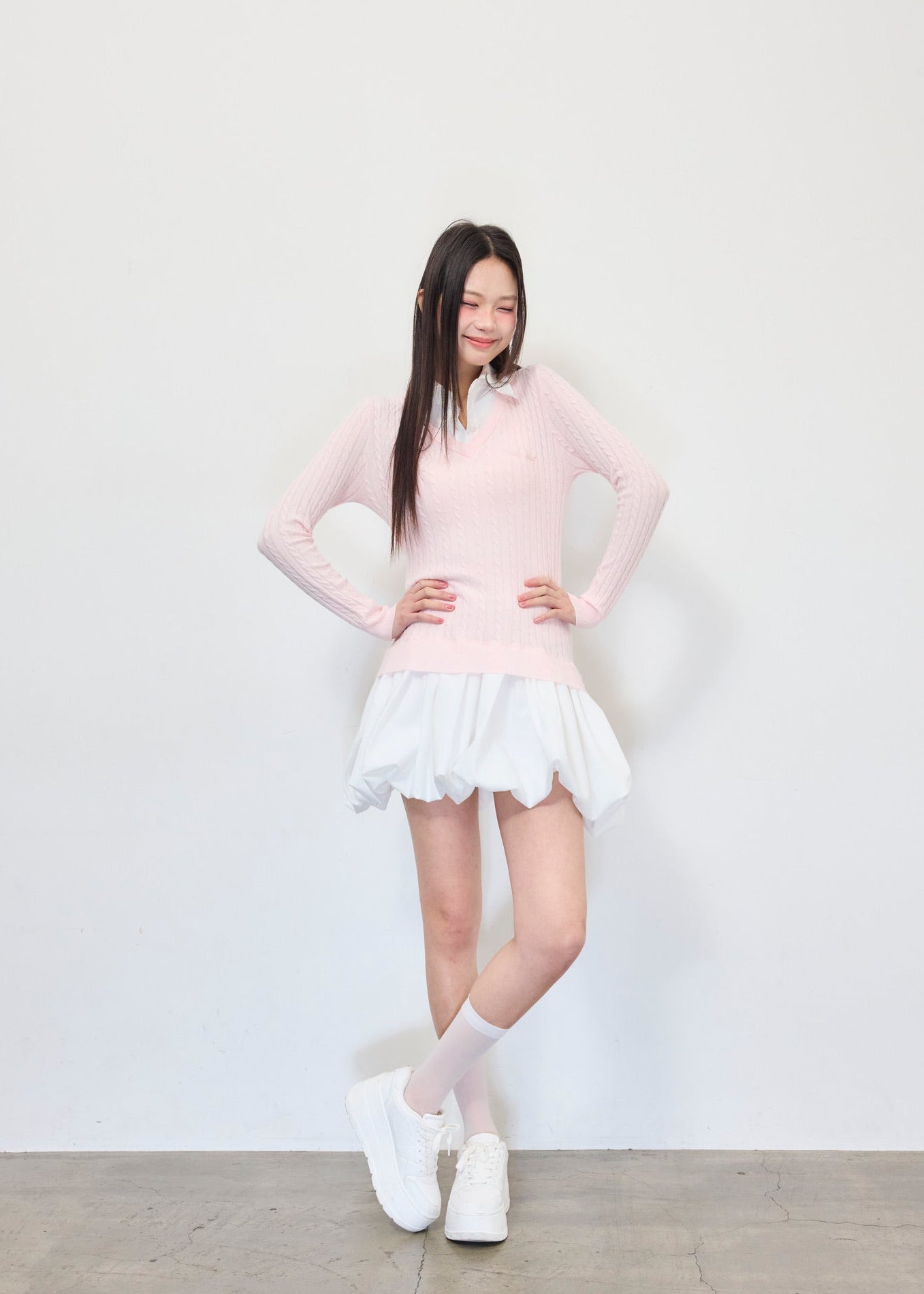 knit shirts docking ballon one-piece