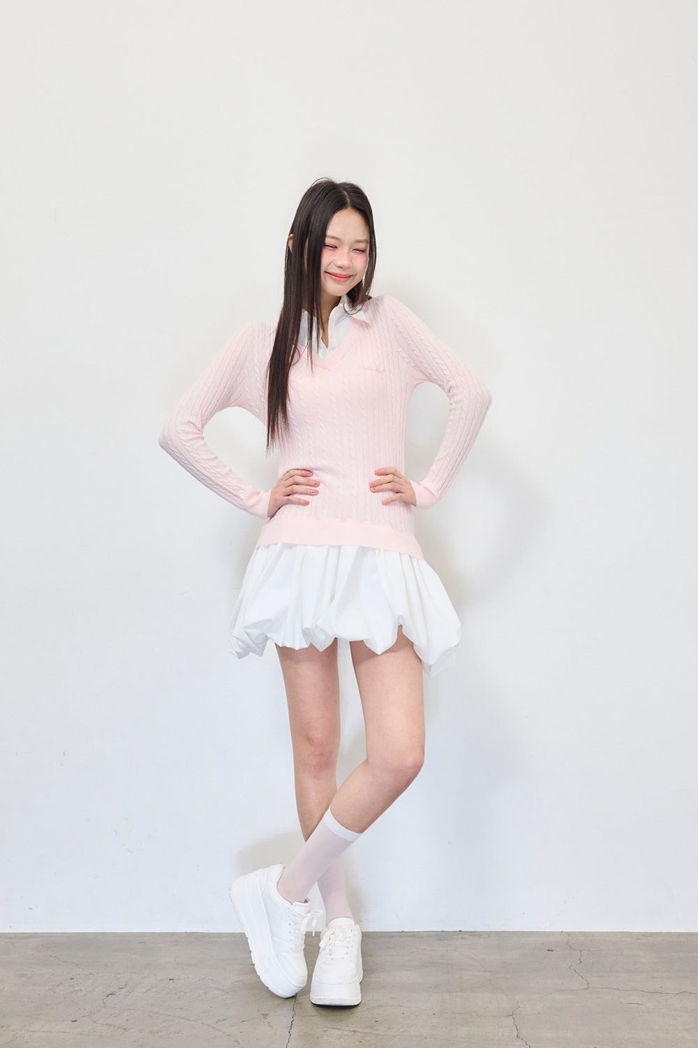 knit shirts docking ballon one-piece