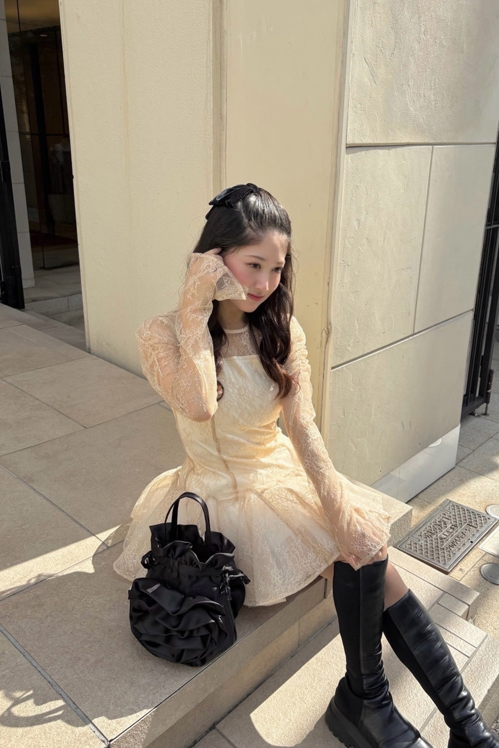 dollish lace dress