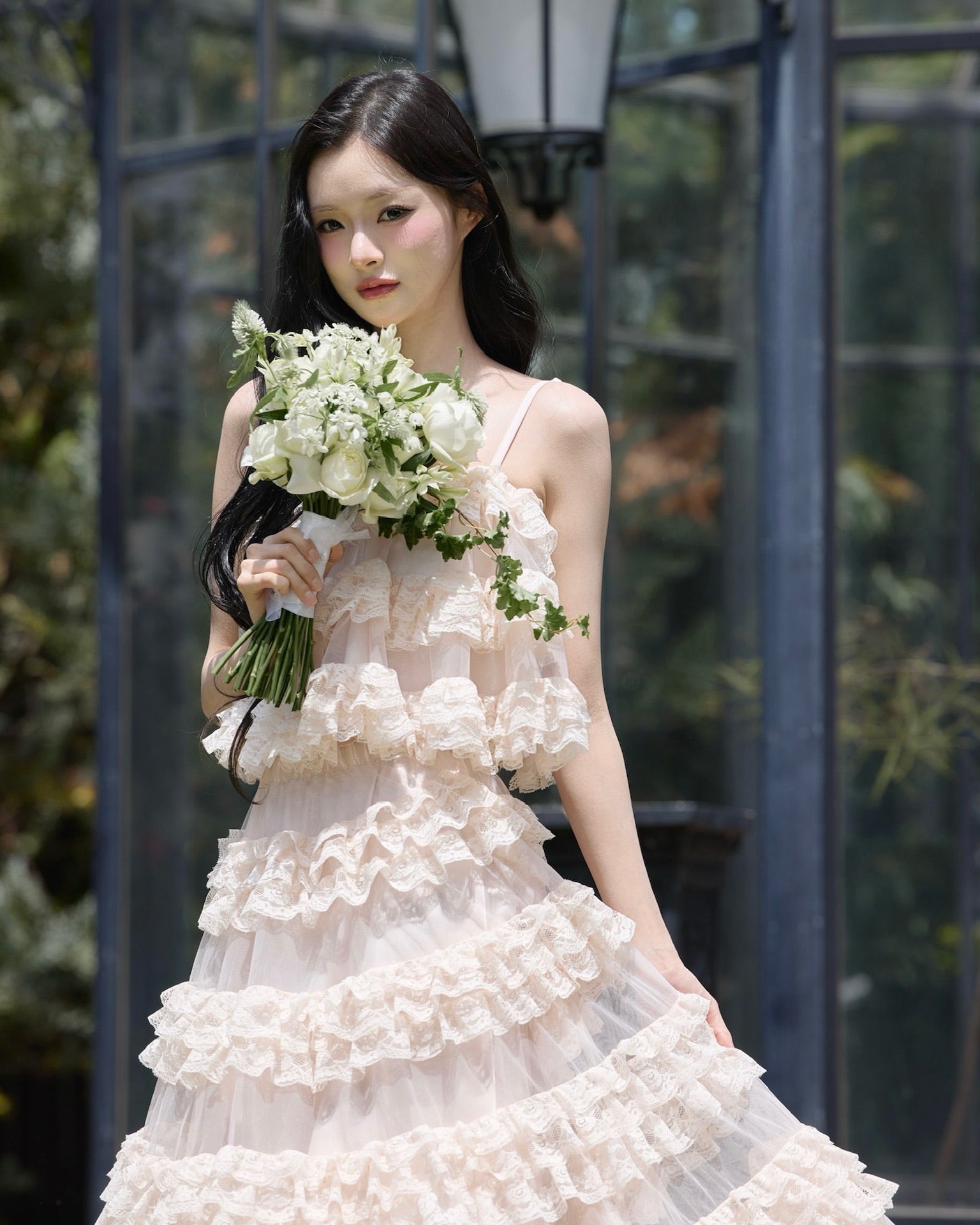 【予約販売】Ballerina lace cami tulle tops