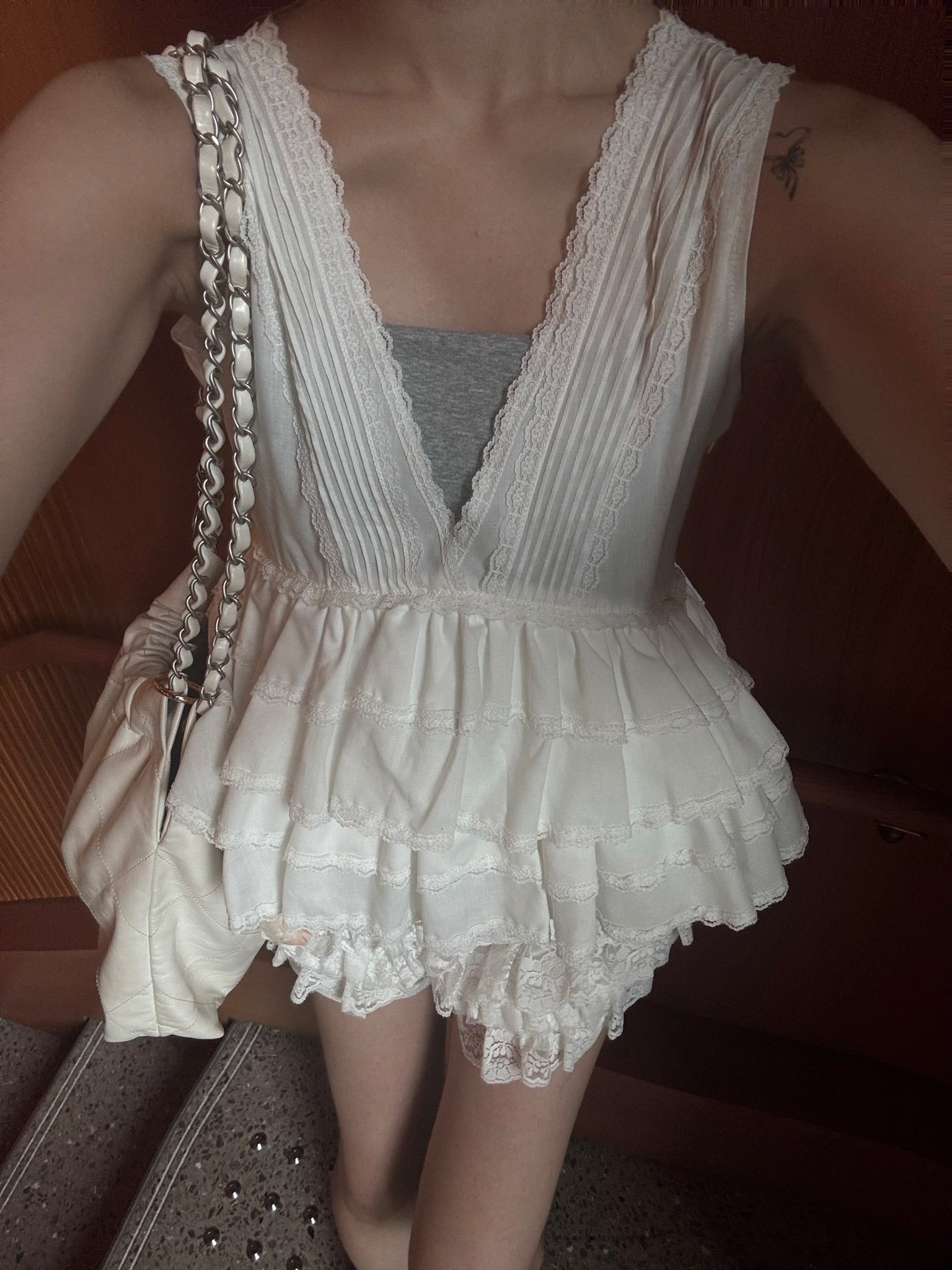 angel wings frill tops