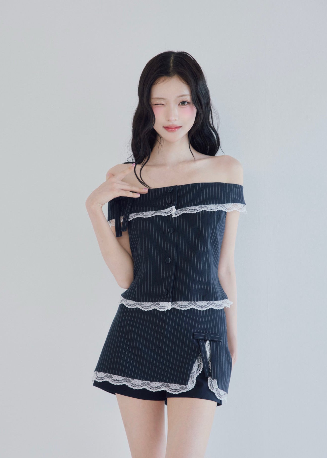 Juliet stripe short pants