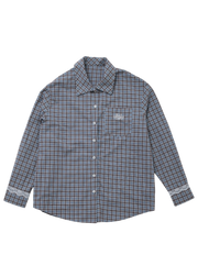 Lace cuffs check shirts
