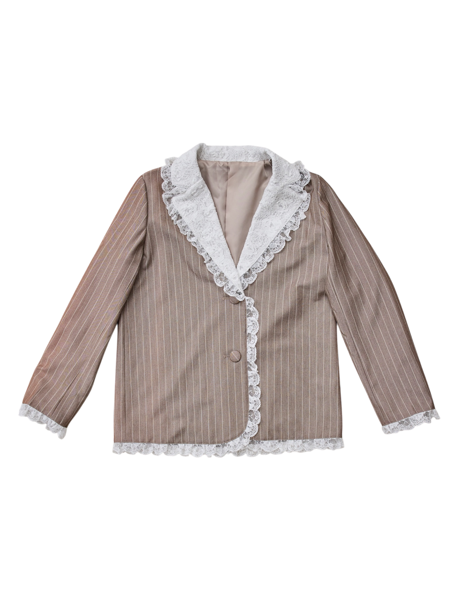 treat urself Retro lace jacket グレー lace Retro jacket yourself