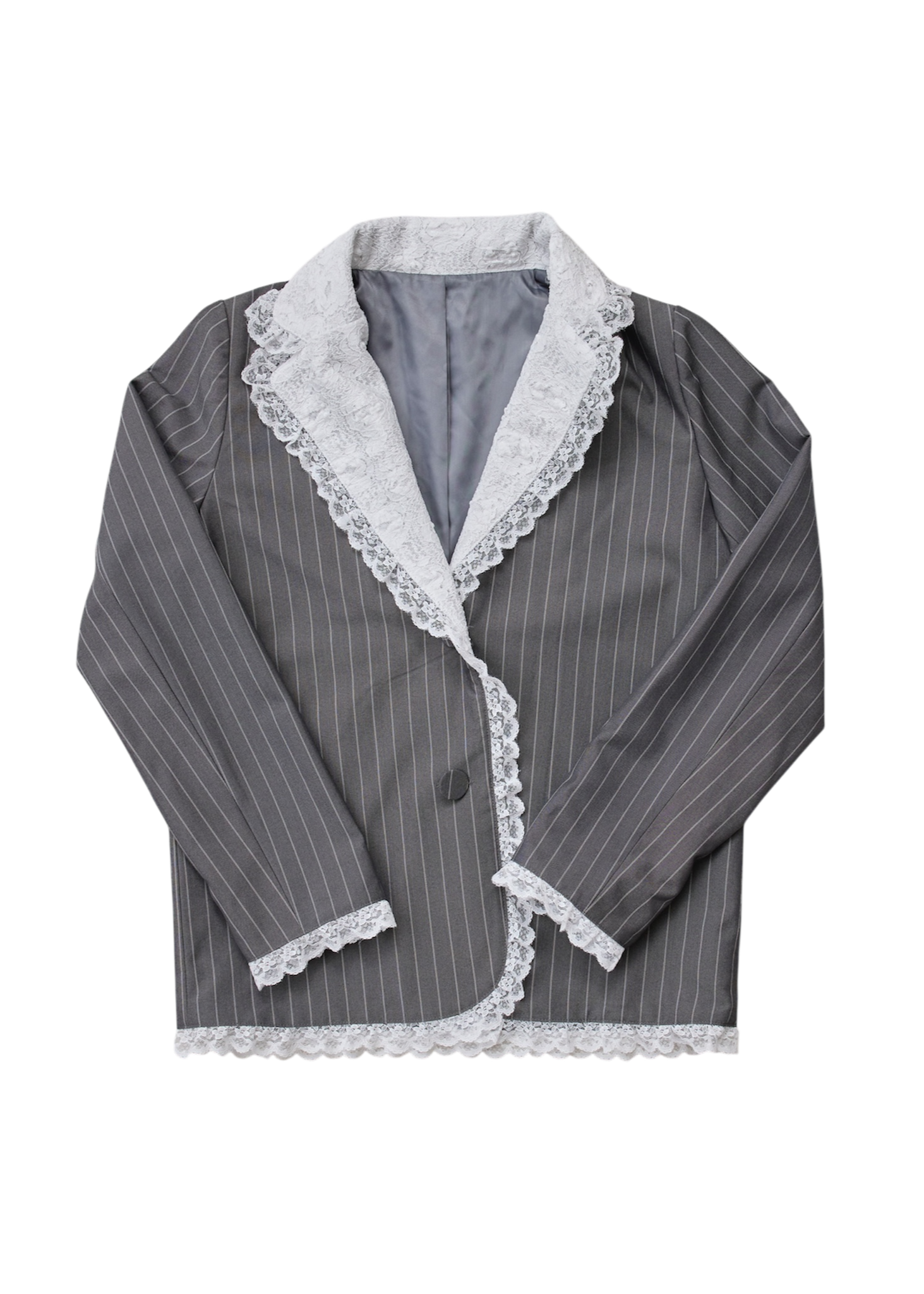 treat urself Retro lace jacket グレー lace Retro jacket yourself