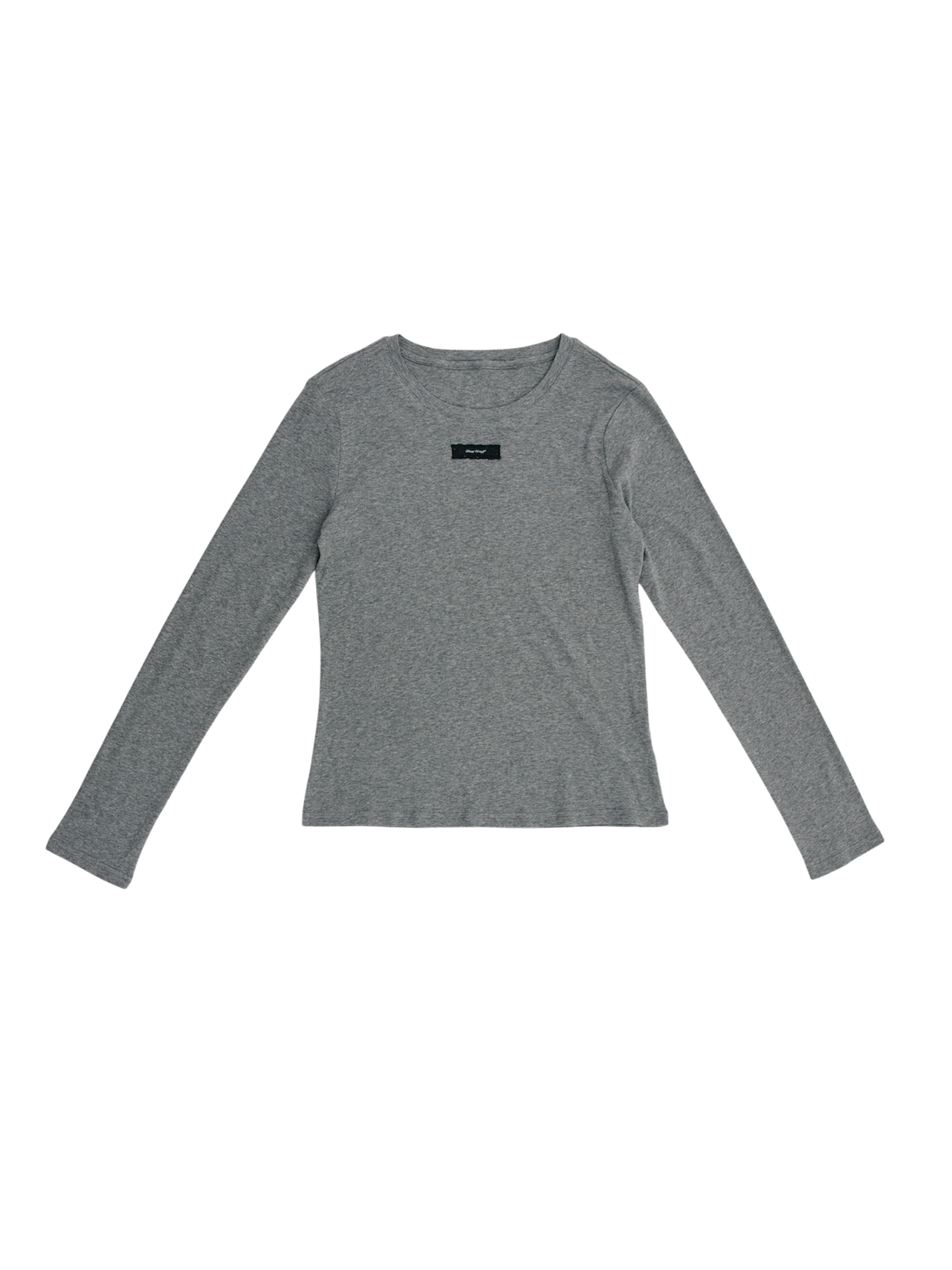 lace tag long sleeve T-shirts